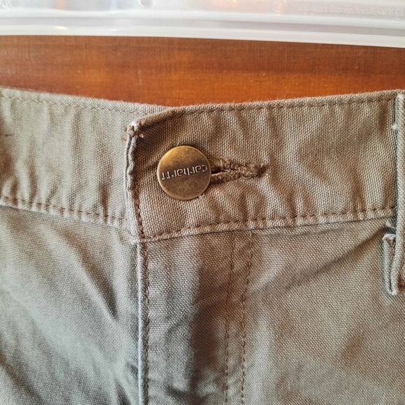Carhartt Cotton Canvas Work Shorts Original Fit brown B147 LBR size 44 - Picture 4 of 13